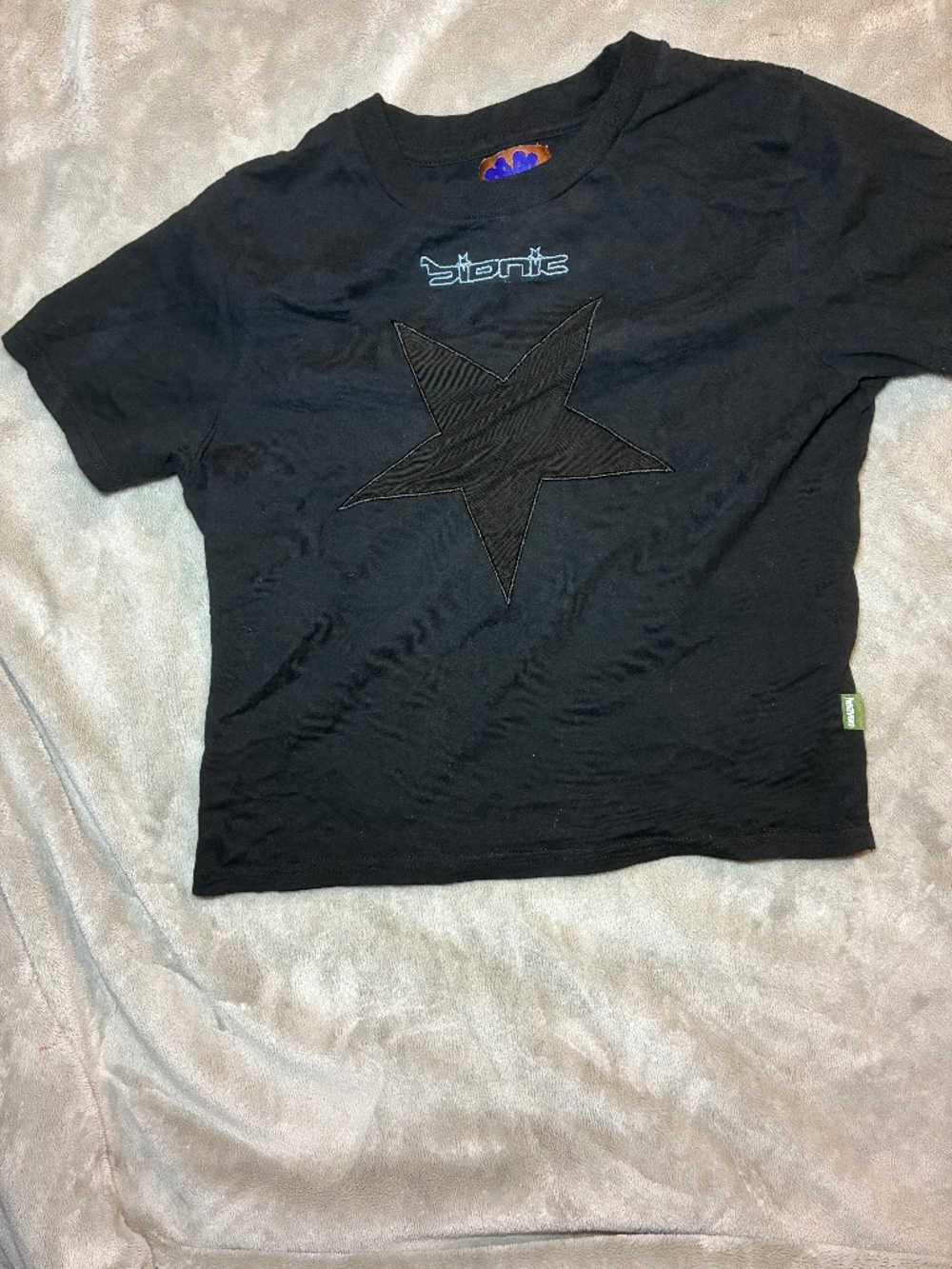 Black Mesh Tee